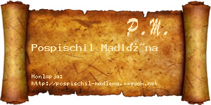 Pospischil Madléna névjegykártya